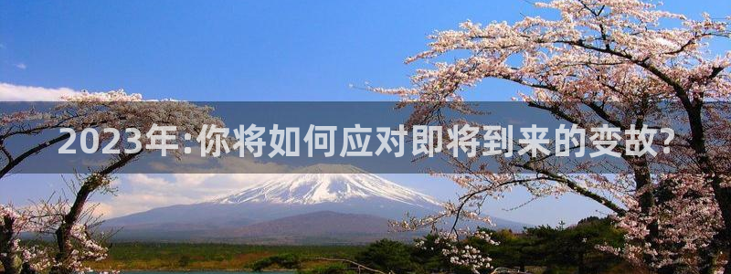 南宫NG注册平台：2023年:你将如何应对即将到来的变故?